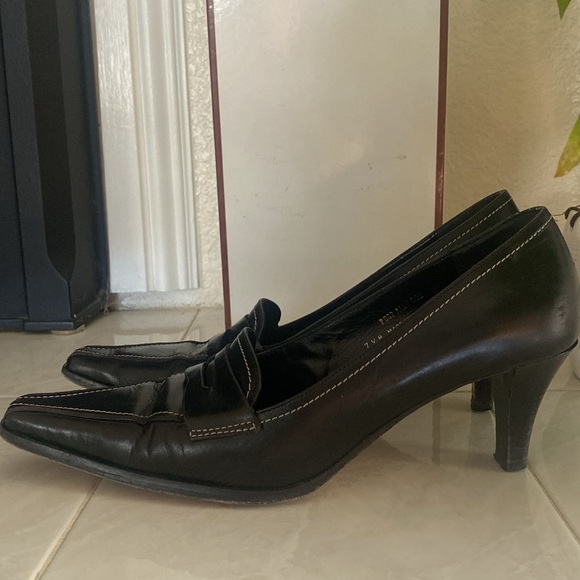 Coach Ally Baby Calf Black leather pump. Made in Italy - Picture 2 of 8